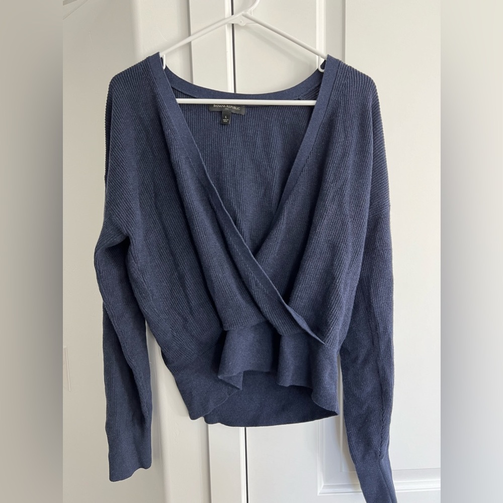 Banana Republic faux wrap sweater